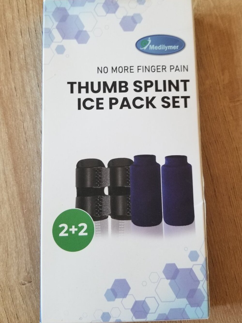 Thumb Splint Ice Pack Set of 2 NEW